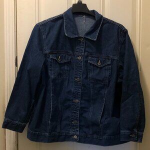 Vintage Lizwear Women's 2X Blue Demin Jacket